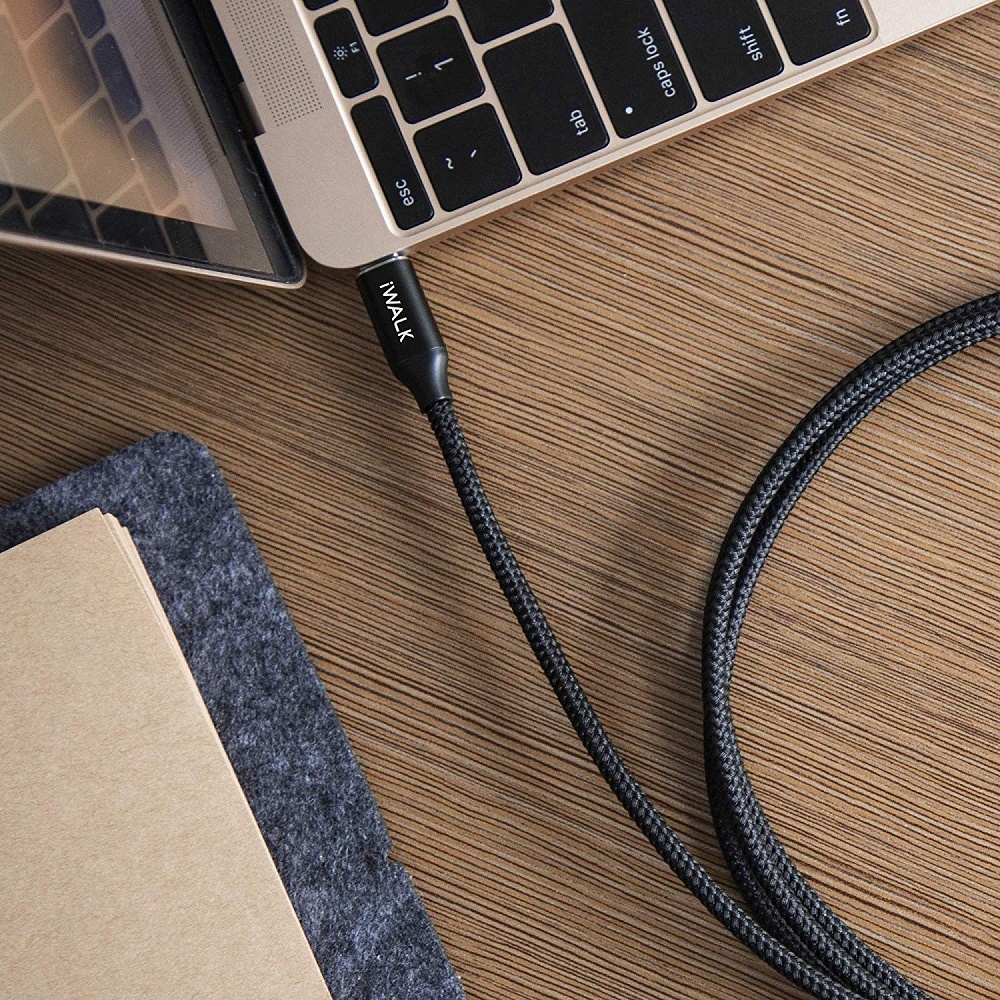 iWalk Type-C to Type-C Cable 1.2 M - Black