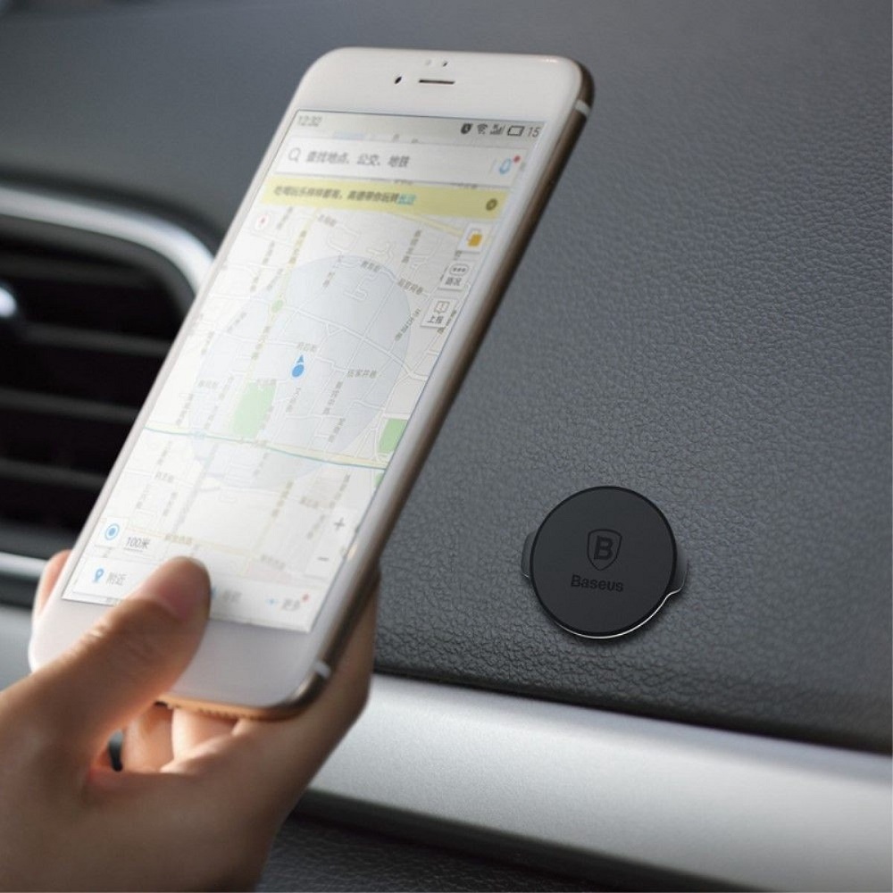 Baseus Small Ears Series Magnetic Suction Bracket Flat Type - Black