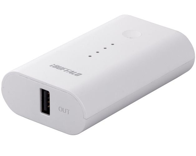 Buffalo Power Bank 5200mAh For Smartphones and Tablets - BSMPB09 - White