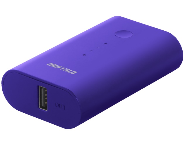Buffalo Power Bank 5200mAh For Smartphones and Tablets - BSMPB09 - Purple
