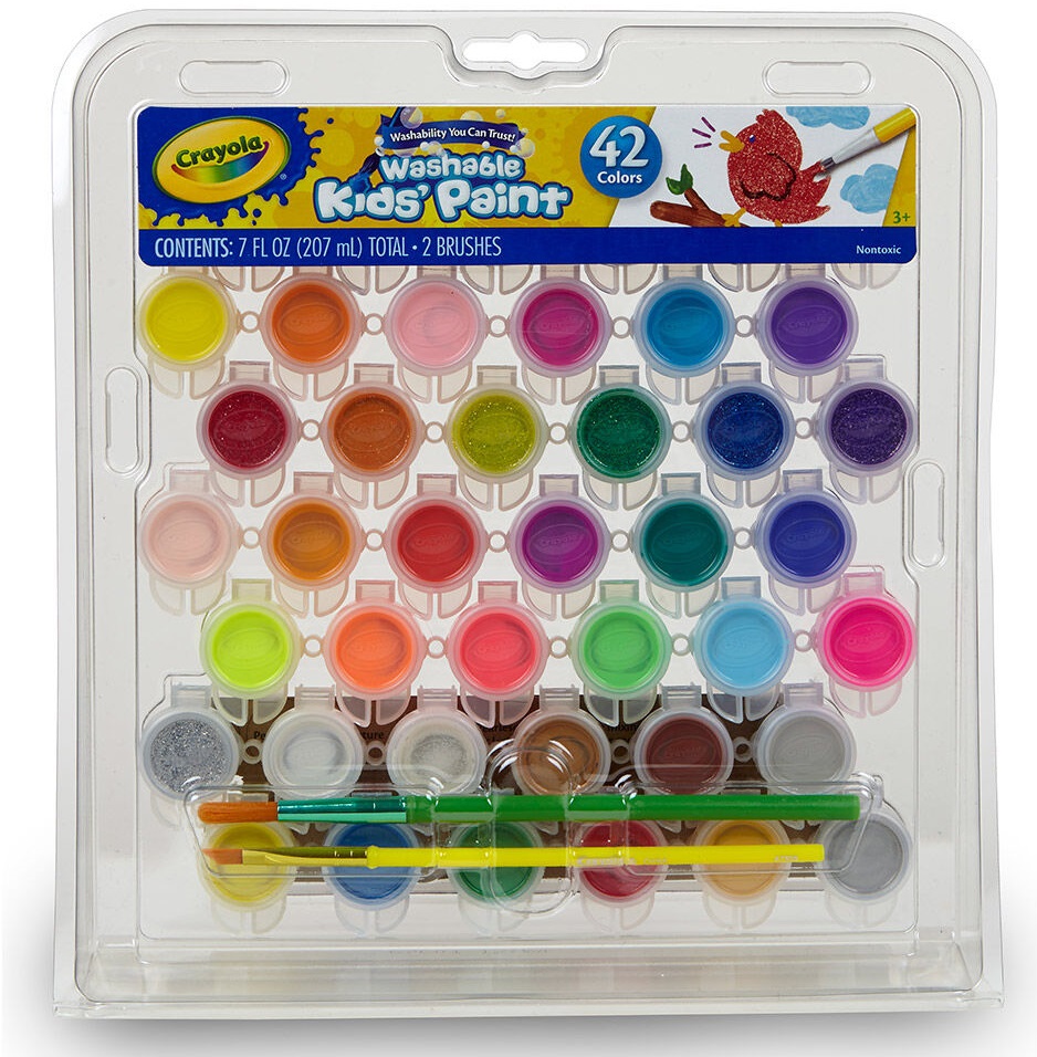 Crayola 42 Washable Paint Pots Set