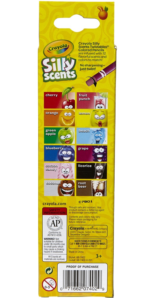 Crayola Silly Scents Twistables Colored Pencils