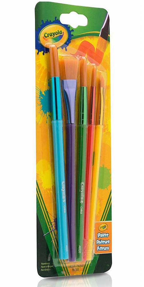 Crayola 5 Ct Art and Craft Brush Set