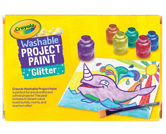 Crayola 6 CT Glitter Paint Set - 2 oz