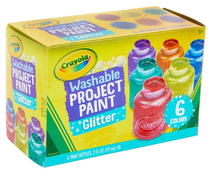 Crayola 6 CT Glitter Paint Set - 2 oz