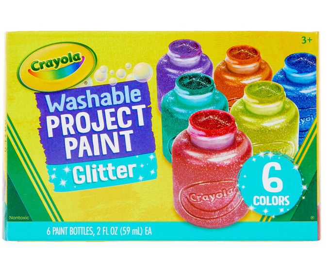 Crayola 6 CT Glitter Paint Set - 2 oz