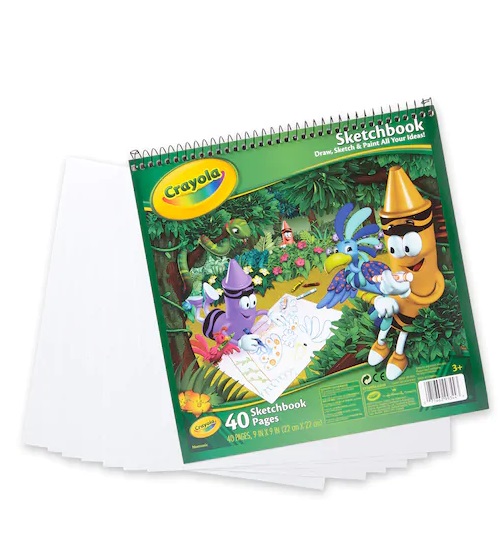 Crayola Coloring & Drawing Sketchbook - 40 Pages