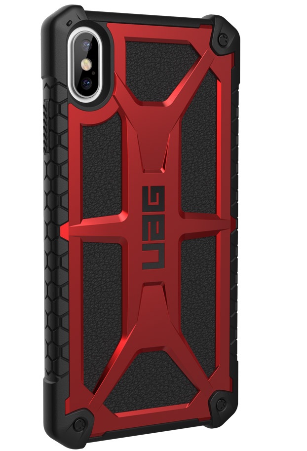 UAG Monarch Case for iPhone XS Max - Crimson Black Leather