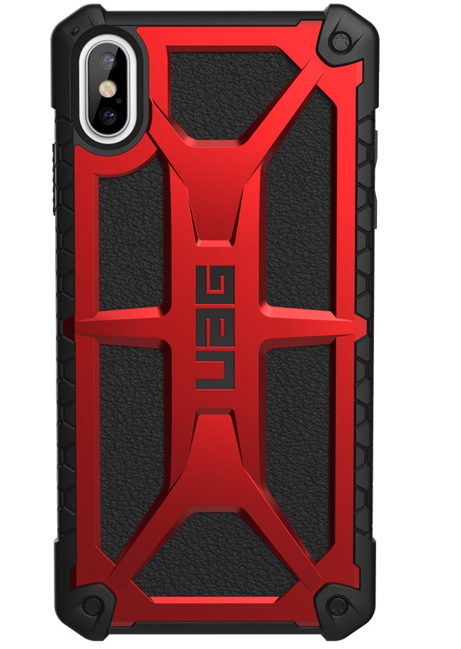 UAG Monarch Case for iPhone XS Max - Crimson Black Leather