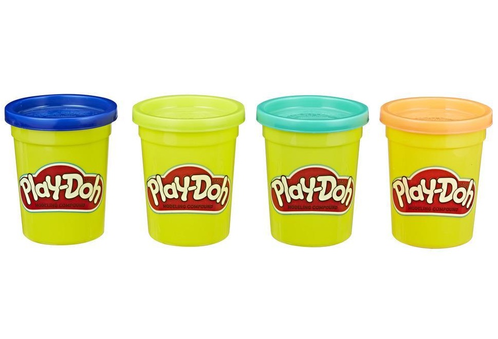 Play-Doh Hasbro Wild Color Pack Of 4 (Wild Color)