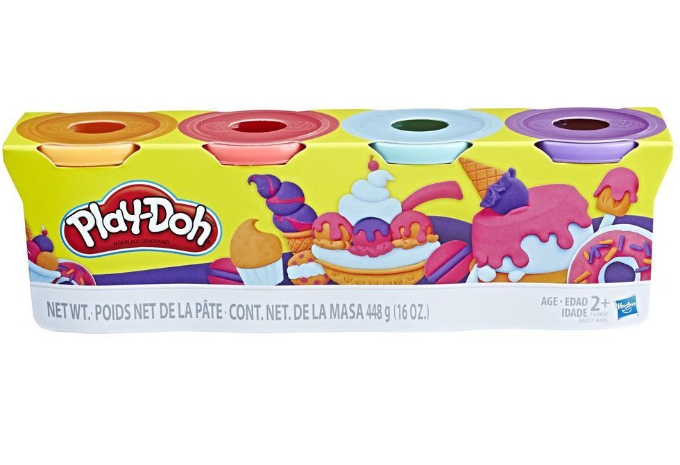 Play-Doh Hasbro Pack Of 4 (Sweet Colors)