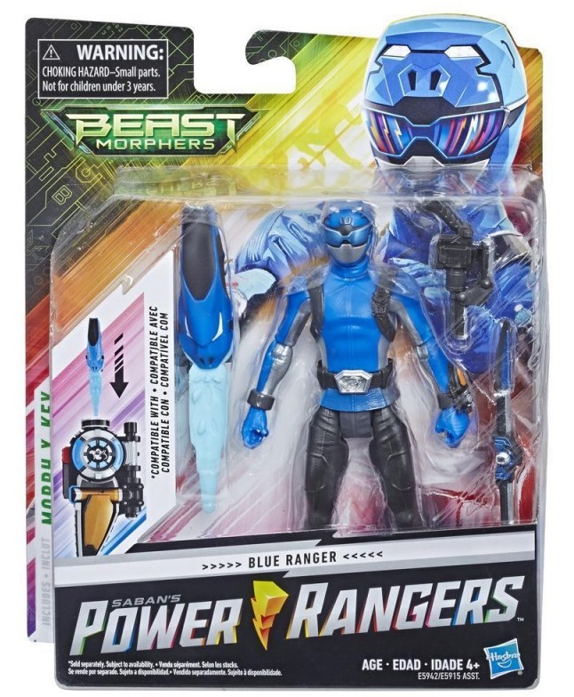 Hasbro - Power Rangers 6in BMR Core Action Figure - Blue