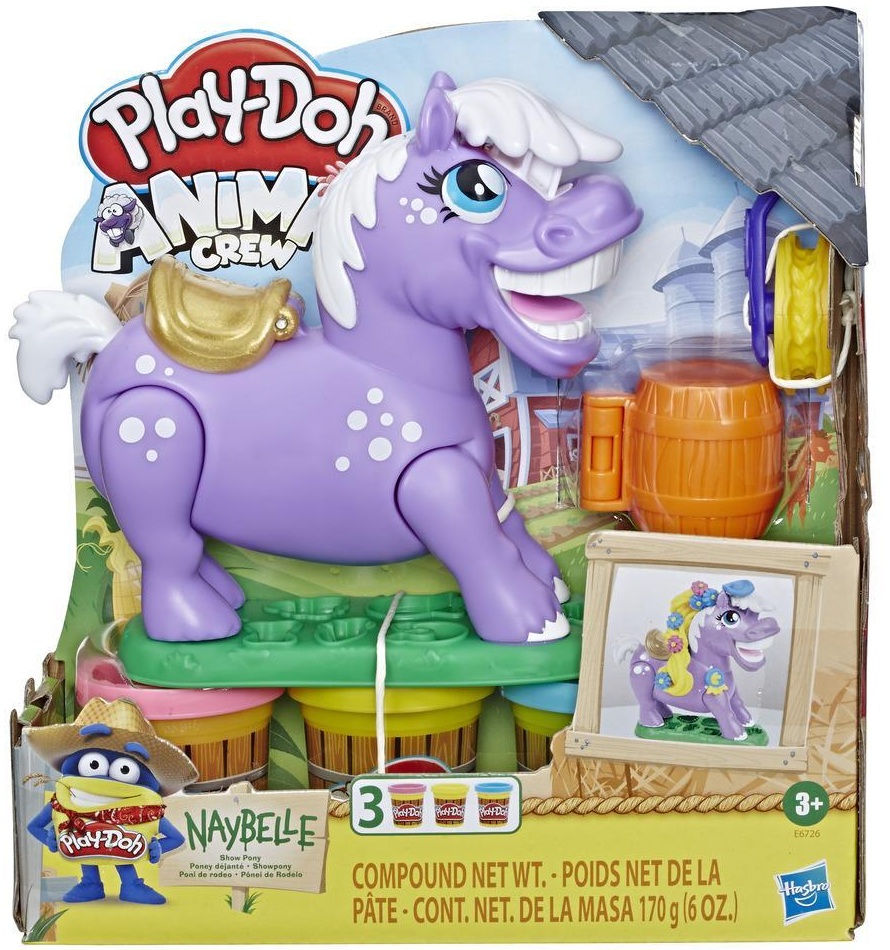 Play-Doh Animal Crew Naybelle Show Pony Farm Animal Playset