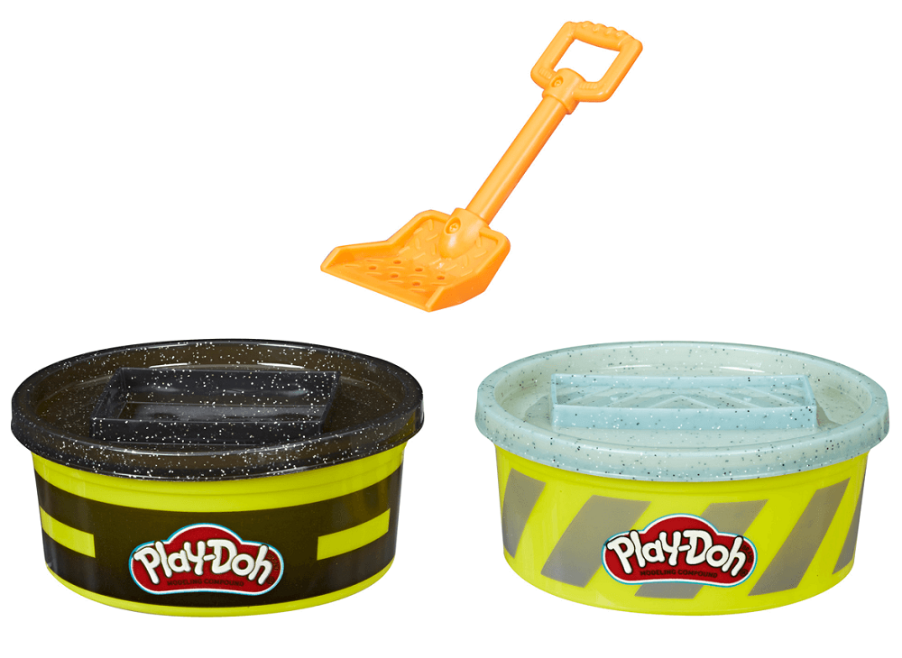 Play-Doh Hasbro Wheels Buildin' Compound Pavement & Cement - 2 Pack