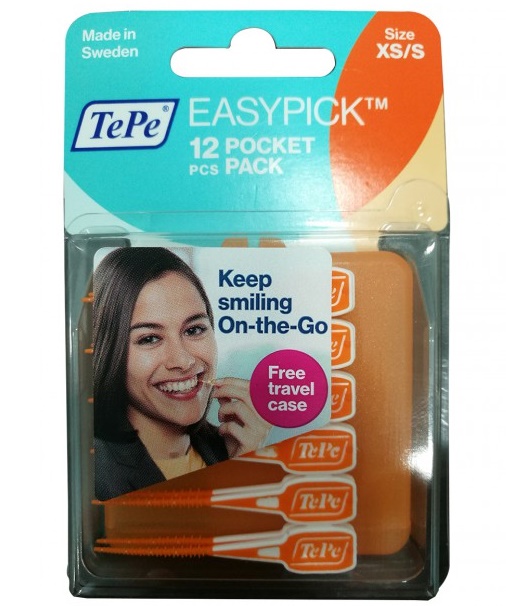 TePe EasyPick XS/S Pocket Pack Blister - Orange