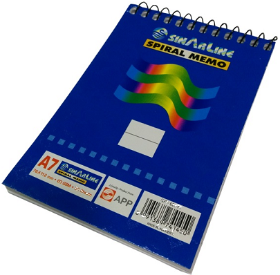 SinarLine Spiral Note Book A7 - 1pcs