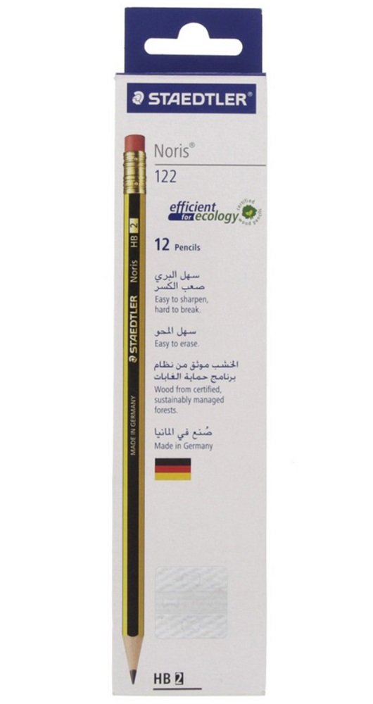 Staedtler Norise HB Pencil With Eraser - 12pcs/PKT