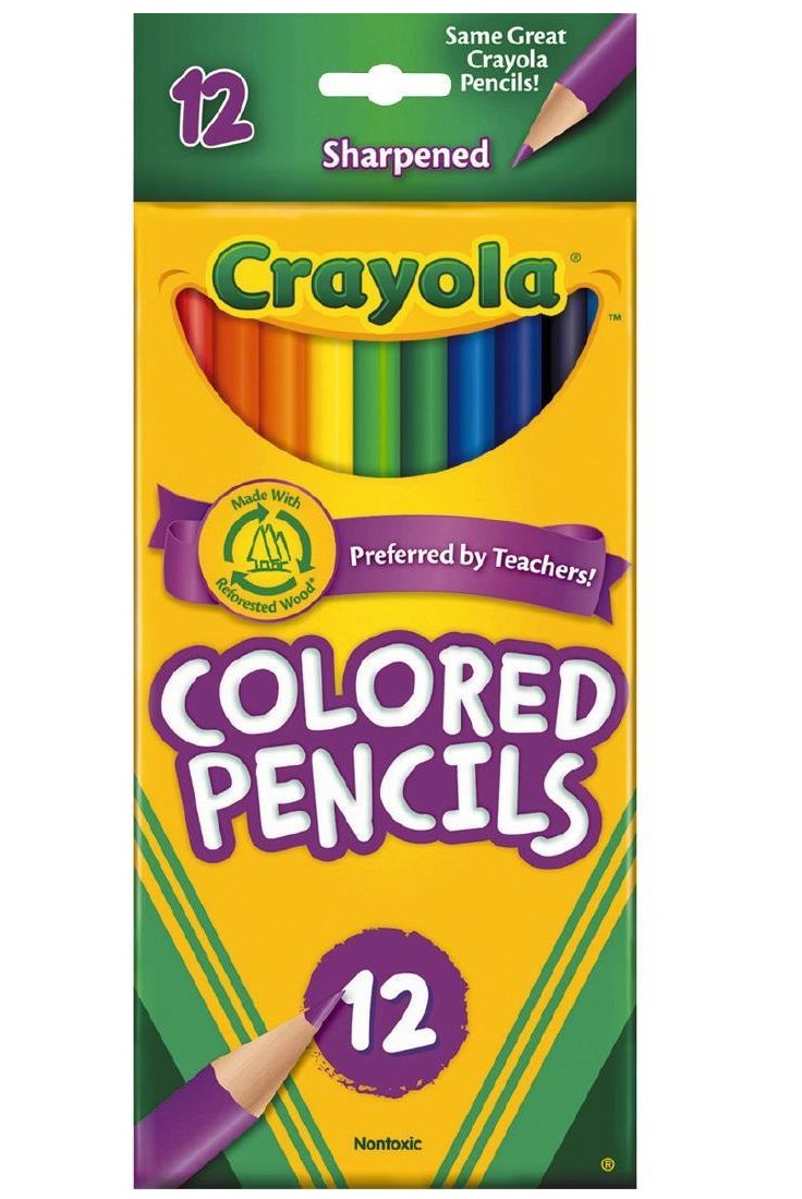 Crayola 12 pcs Long Colour Pencils