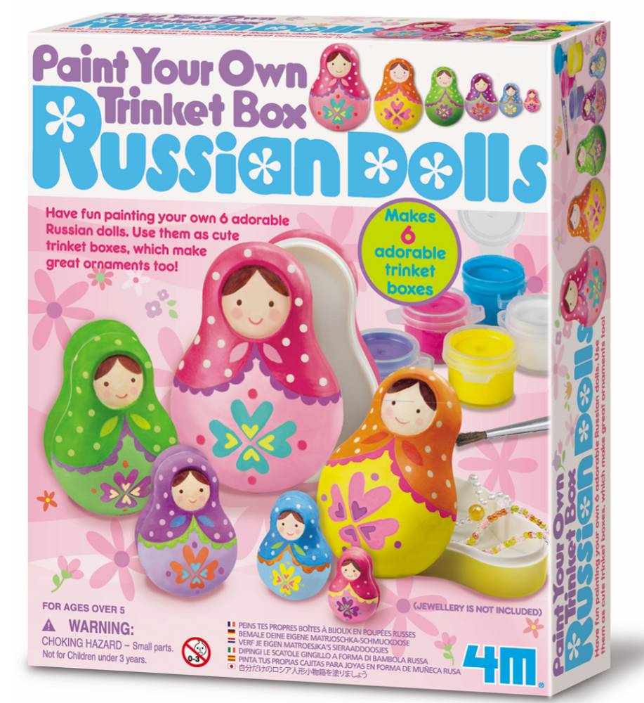 4M Paint Your Own Russian Dolls