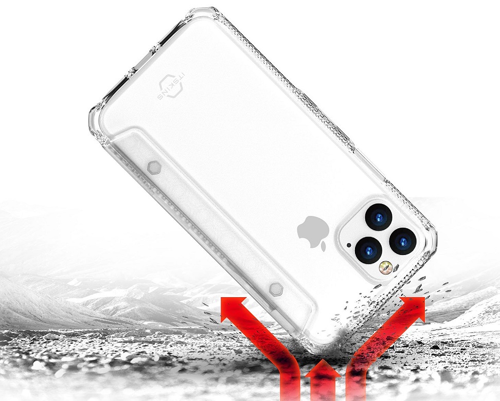 Itskins Spectrum Vision Clear Case Anti Shock Up to 2 Mtr for iPhone 11 Pro (5.8) - Transparent