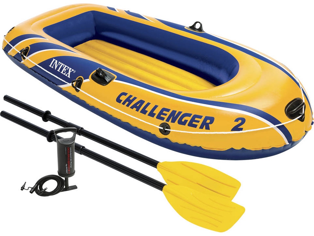 Intex Inflatable Challenger 2 Boat Set