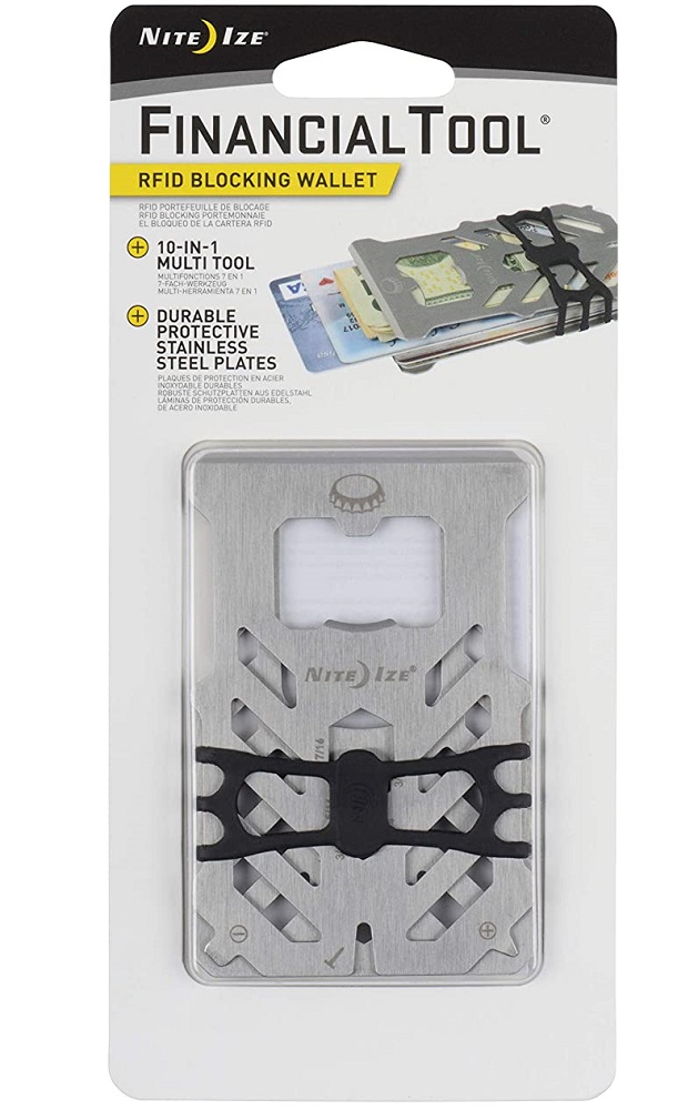 Nite lze Financial Tool Rfid Blocking Wallet - Stainless