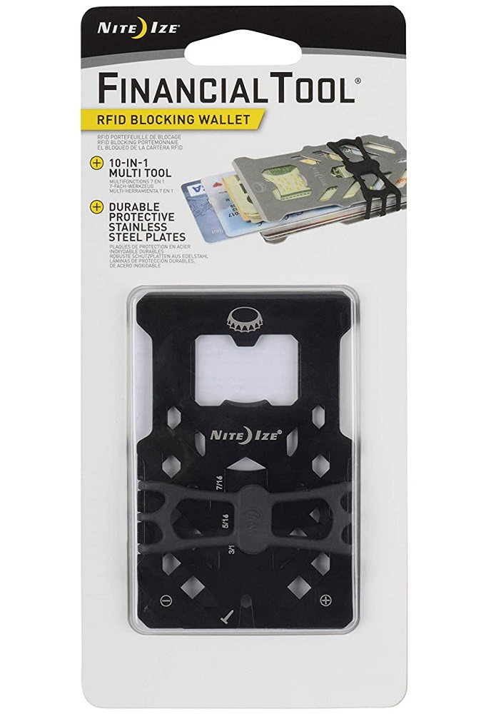 Nite lze Financial Tool Rfid Blocking Wallet - Black