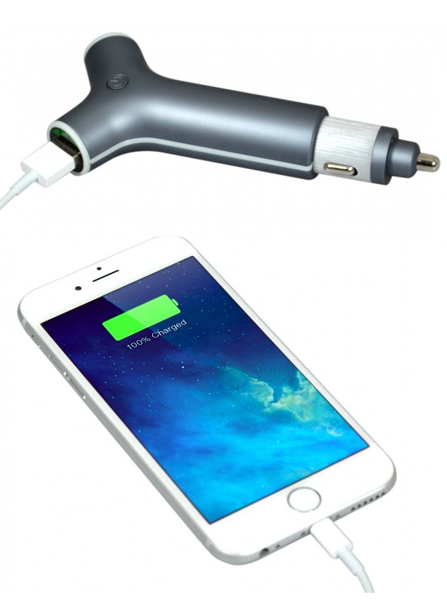 Port Design Car Charger (12/24V) with Power Bank