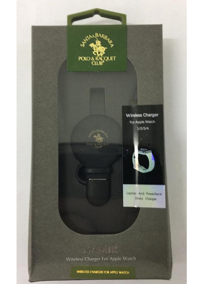 Santa Barbara Polo and Racquet Namir Wireless Charger for Apple Watch - Black