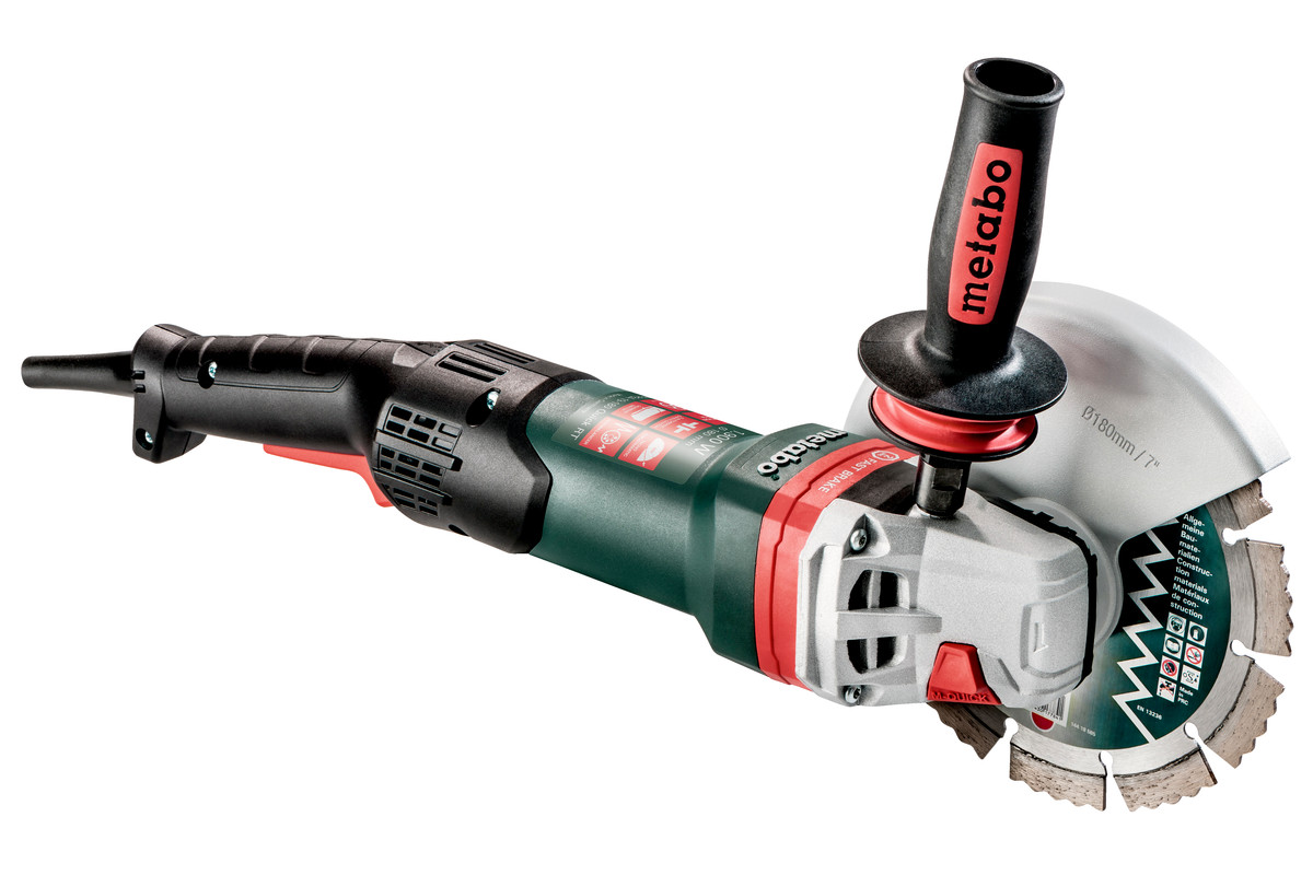 Metabo Angle Grinder,1900W,180 mm Deadman Switch, Fast Brake