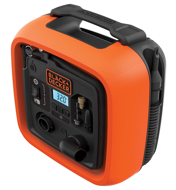 Black+Decker Multi-Purpose Air Compressor 11.0 Bar 160PSI 12V Connection