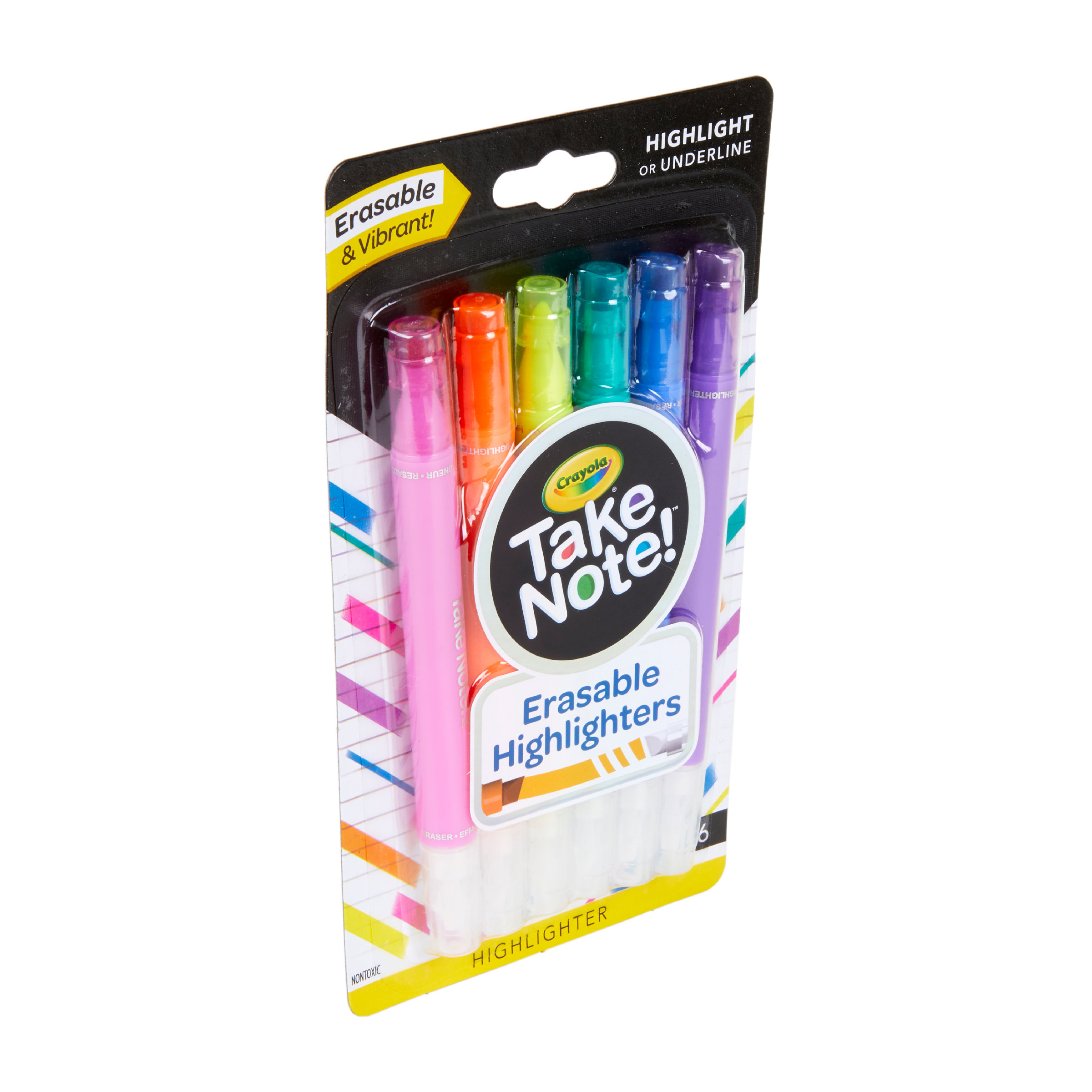 Crayola 6 Take Note Erasable Highlighters