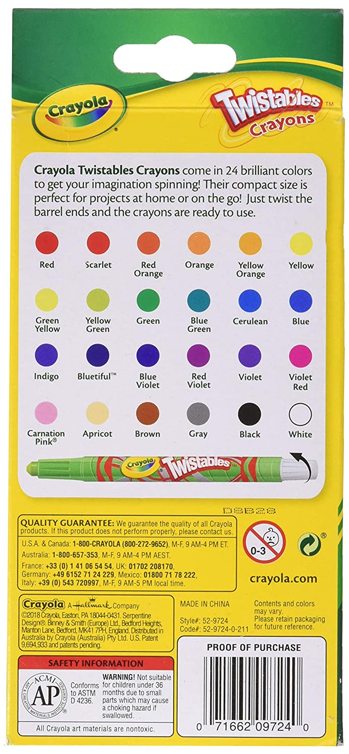 Crayola 24 Ct Mini Twistable Crayons