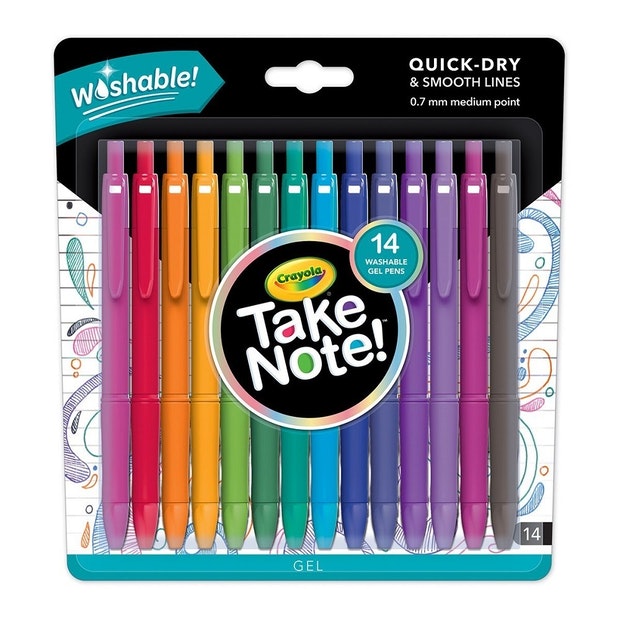 Crayola Take Note! Washable Gel Pens 14Pk
