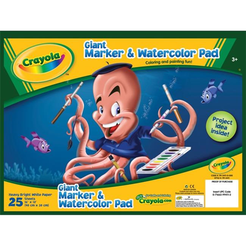 Crayola Giant Marker or Watercolor Pad