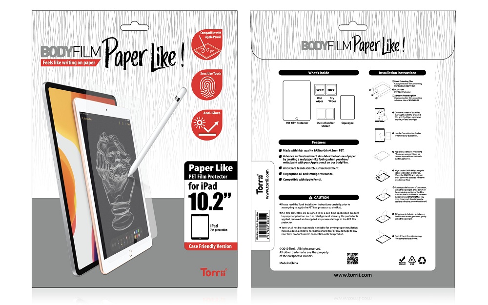 Torrii Bodyfilm For IPad 8th Gen 10.2 (2020) - Clear