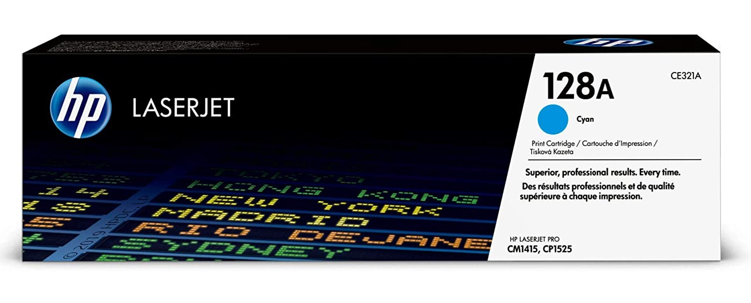 HP 128A Toner Cartridge CE321A - Cyan
