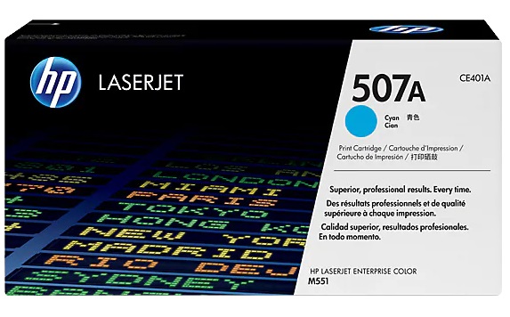 HP 507A Toner Cartridge CE401A - Cyan