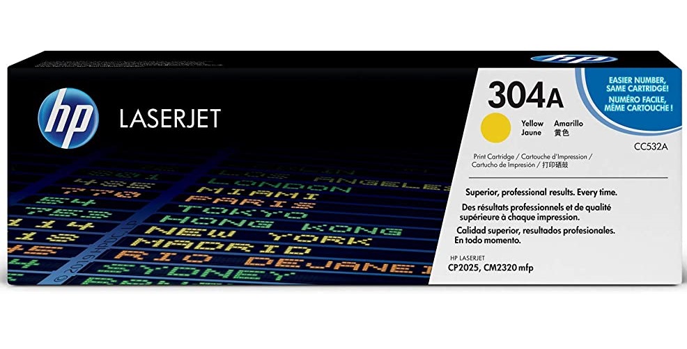 HP 304A Toner Cartridge CC532A - Yellow