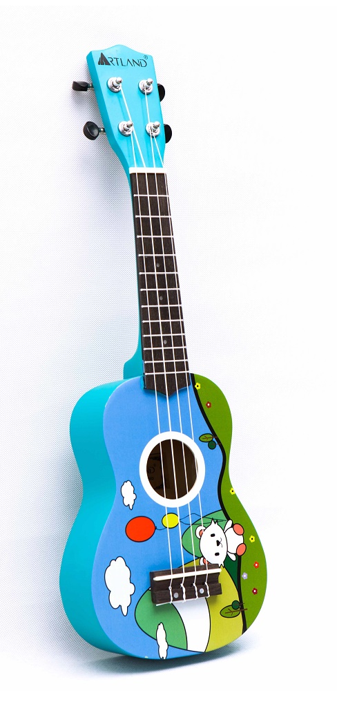Artland Music Ukulele Four Strings Cartoon - UKS200D - Blue