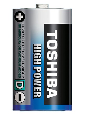 Toshiba Household Battery Single-use Battery D Alkaline - LR 20GCPBP2 D