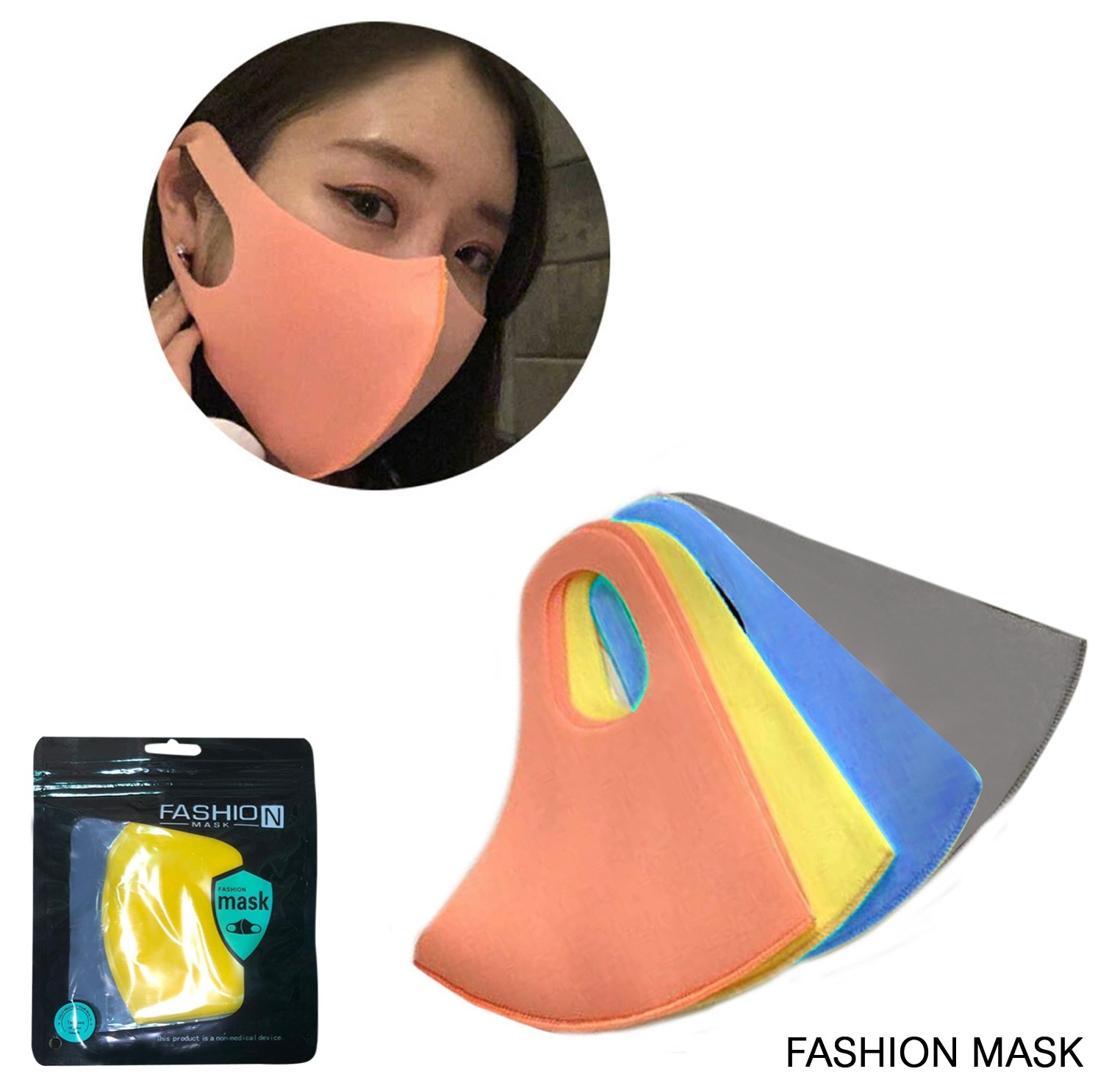 NHE Sponge Fashion Mask - 5 pcs