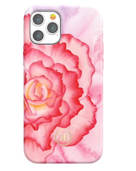 Kingxbar Peony Flower Case for iPhone 12 & 12 Pro (6.1) - Pink