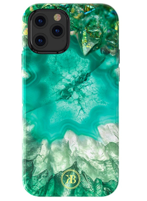 Kingxbar Jade Splash Case for iPhone 12 & 12 Pro (6.1) - Green