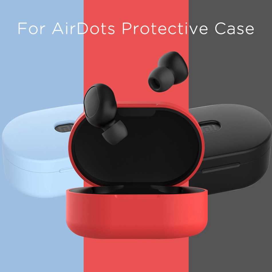 AirDots Case Silicone Earphone Case For Mi AirDots Protective Cover (Assorted Colors)