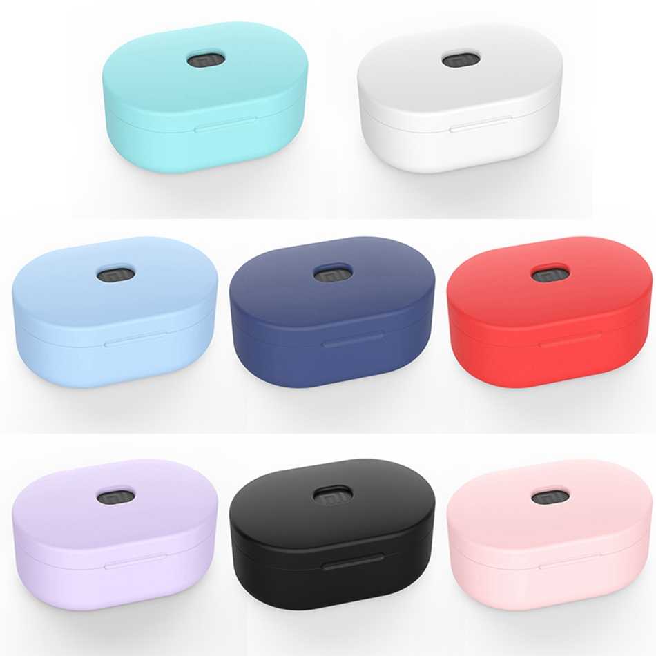 AirDots Case Silicone Earphone Case For Mi AirDots Protective Cover (Assorted Colors)