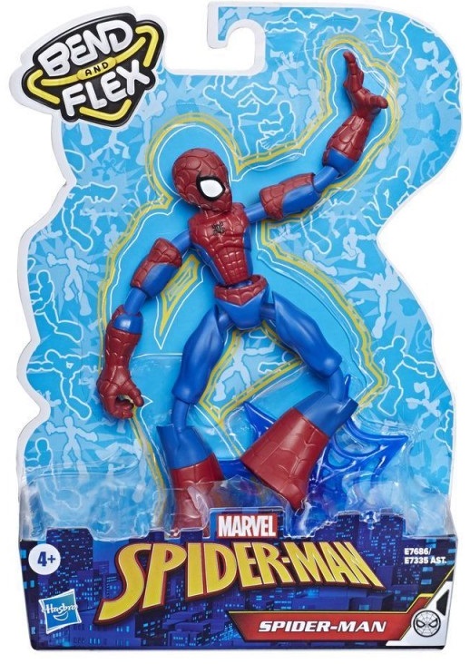 Hasbro Marvel Spiderman Bend and Flex Action Figure Toy