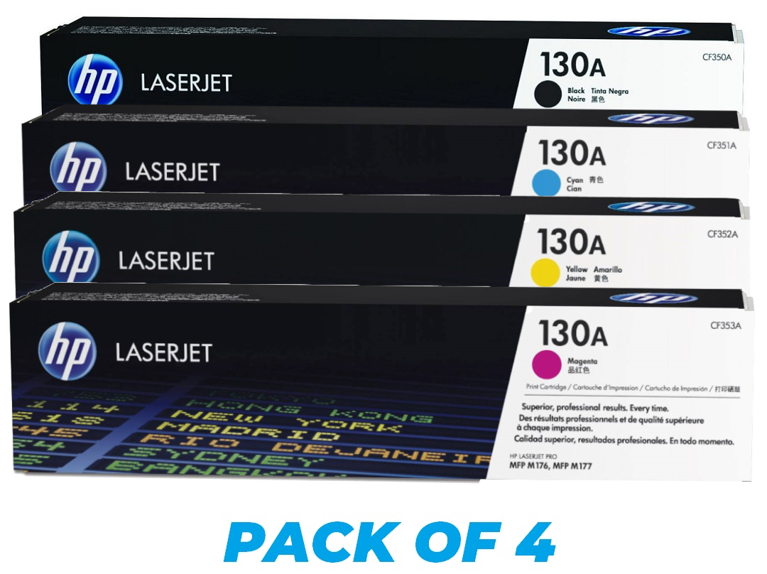 HP 130A Toner Cartridge - Pack of 4