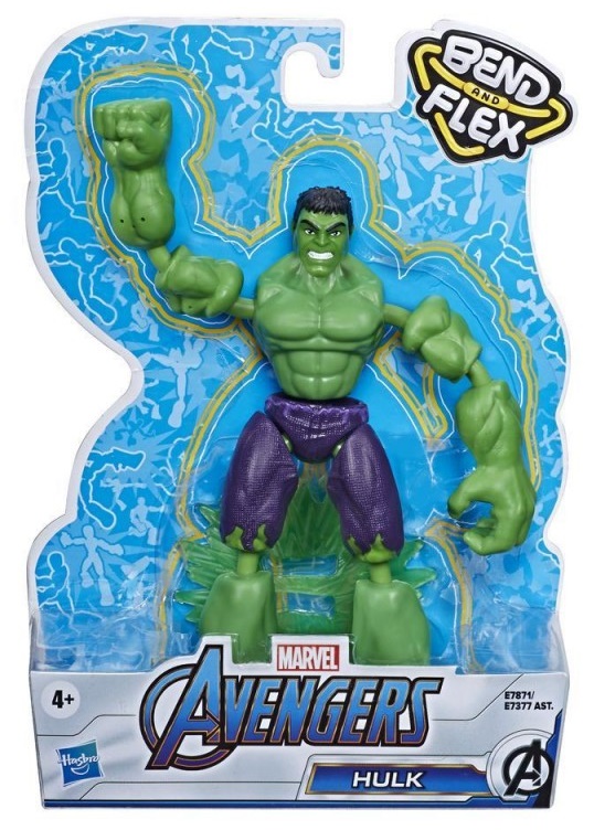 Hasbro Marvel Avengers Bend And Flex Action Figure 15cm. - Hulk E7377