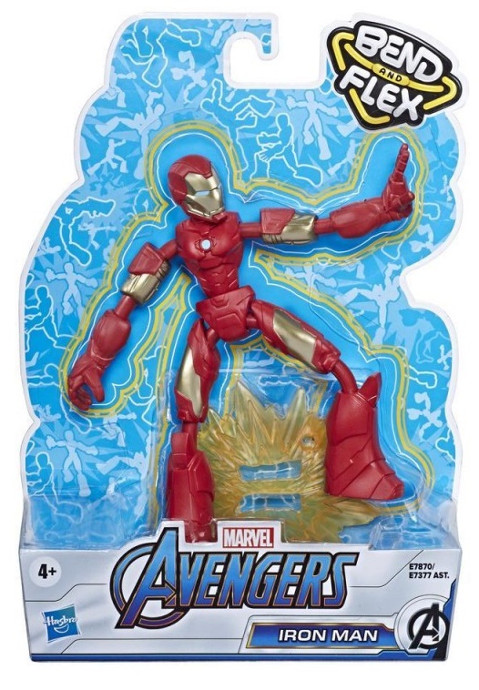 Hasbro Marvel Avengers Bend And Flex Action Figure 15cm - Iron Man E7377